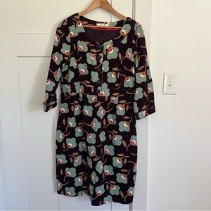 Boden Floral Corduroy Dress